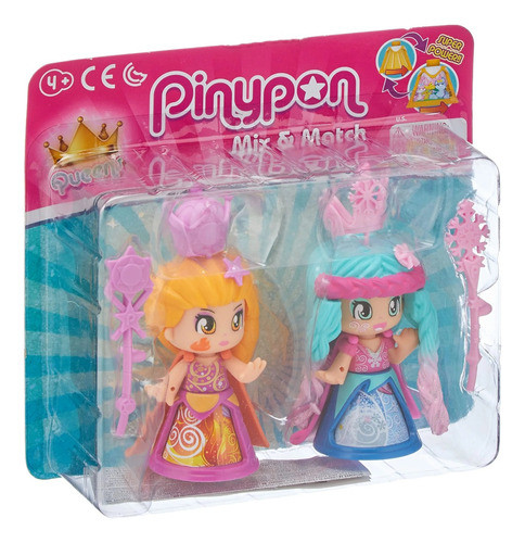 Muñeca Set De Reinas X 2 Figuras - Pinypon 1