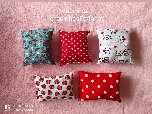 5 Travesseirinhos Pet Para Porquinho Da Índia E Mini Coelho 0