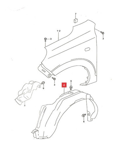 Buche Delt. Der. Suzuki Alto 800 Gl 2020- 0