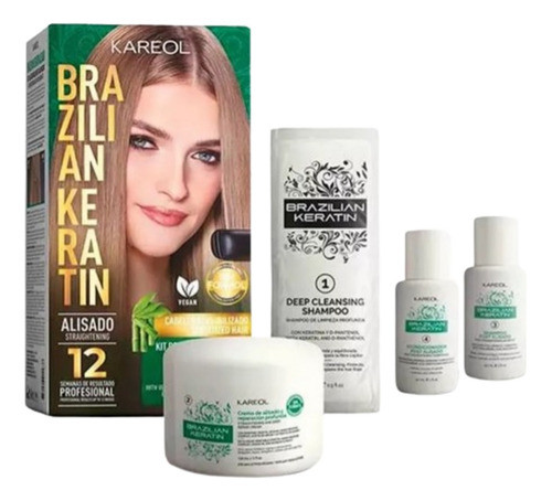 Kit Para Alisado Brasileño Sin Formol Reparador Kareol 0