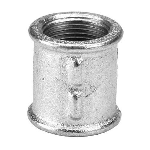 Cupla Con Borde Galvanizada Hh De 3 0