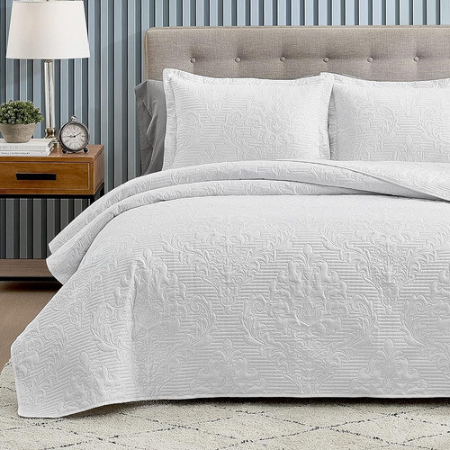 Hansleep Quilt Set King - Edredón King Size Juego De Cama Da 0