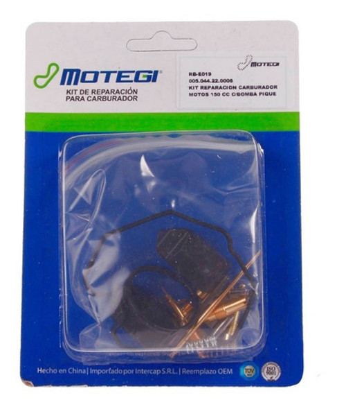 Kit Reparacion Carburador Mondial Td L 150 Motegi Completo 0