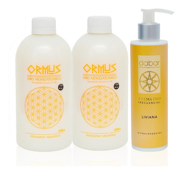 Combo 2 Ormus 500ml + Crema Oro Liviana 200ml Dabar 0