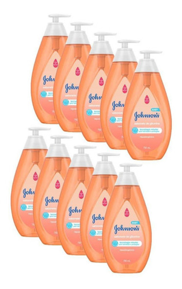 Kit 10 Sabonetes Líquido Johnson's Cabeça Aos Pés 750ml 0 Kit 10 Sabonetes Líquido Johnson's Cabeça Aos Pés 750ml 0