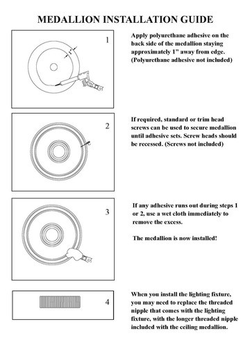 Livex Lighting -03 - Medallón De Techo, Color Blanco 1