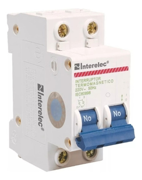 Llave Termica Bipolar 2 X 25 Curva C 25 Amp 0