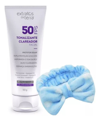 Tonalizante Clareador Protetor Solar Fps50 Extratos Da Terra 0