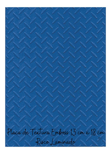Placa De Textura Relevo Emboss 13cm X 18cm Risco Laminado 1