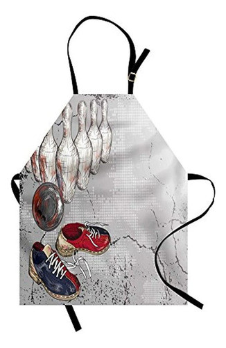 Delantal De Fiesta De Bolos Ambesonne, Alfileres Y Pelota De 0