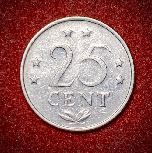 Moneda 25 Centavos Antillas Holandesas 1971 Km 11 1