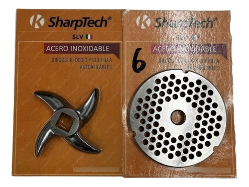 Juego Cuchilla Y Disco Slv Autoafilable Picadora 32 Nro 6 0