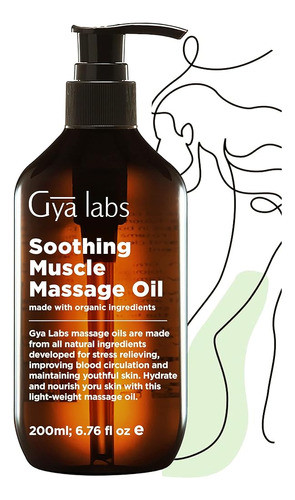 Gya Labs Aceite De Masaje Calmante Para Terapia De Masaje - 0