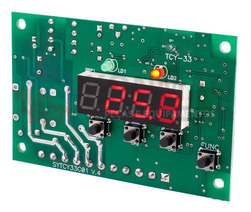 Controlador Temperatura Digital Placa Rele Tcy-33r R-r 0