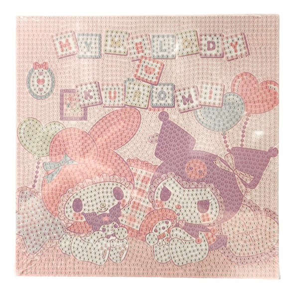 Kit De Pintura Strass Colores Kuromi Mymelody Sanrio - 1 0 Kit De Pintura Strass Colores Kuromi Mymelody Sanrio - 1 0