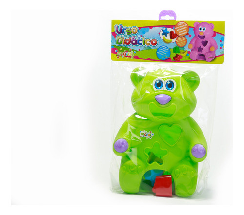 Brinquedo Didático Com Cubos Ursinho Colorido Maral 1