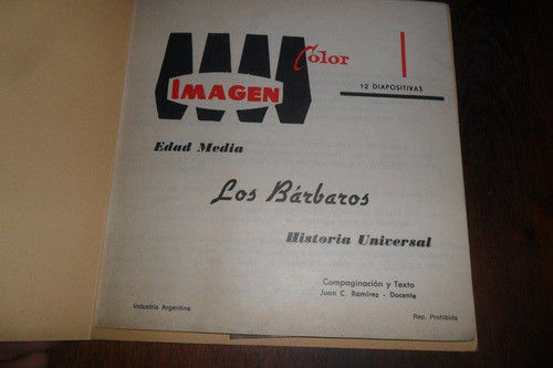 Imagen Color 12 Diapositivas Didacticas Los Barbaros 0