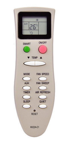 Control Remoto Aire Acondicionado Kk22a-c1 Zenith Voltas 0