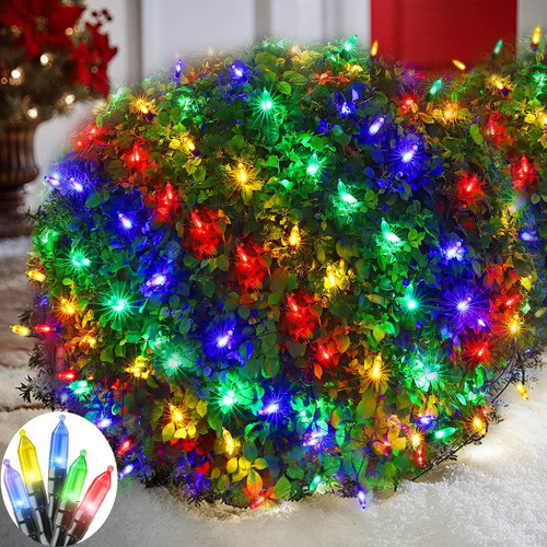 Luces Led De Red De Navidad Para Arbustos Al Aire Libre, 100 0