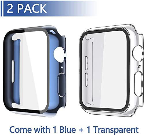 Protector Para Apple Watch S 9/8/7  45mm Azul Y Clear 1
