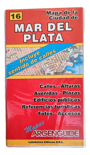 Mapa Ciudad De Mar Del Plata -incluye Sentido De Calles- 0