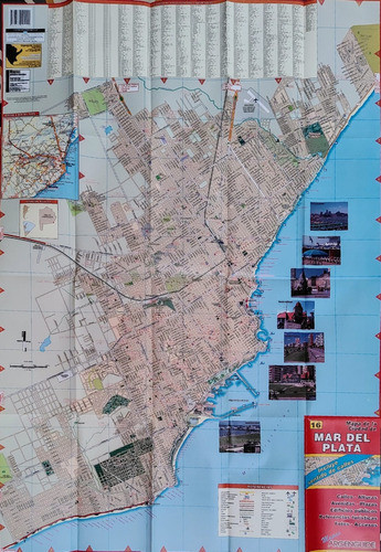 Mapa Ciudad De Mar Del Plata -incluye Sentido De Calles- 1