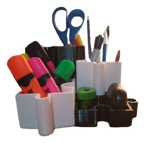 Portalápices Puzzle 4 Piezas Encastradas 0