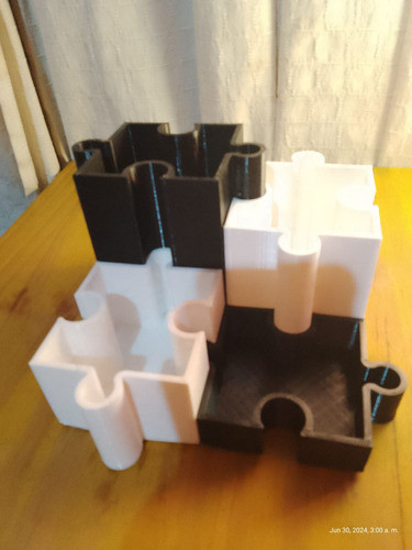 Portalápices Puzzle 4 Piezas Encastradas 1