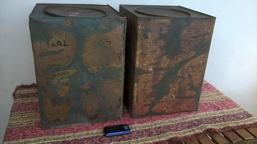 Par De Antiguas Latas De Galletitas Bagley Grandes Sanas 1