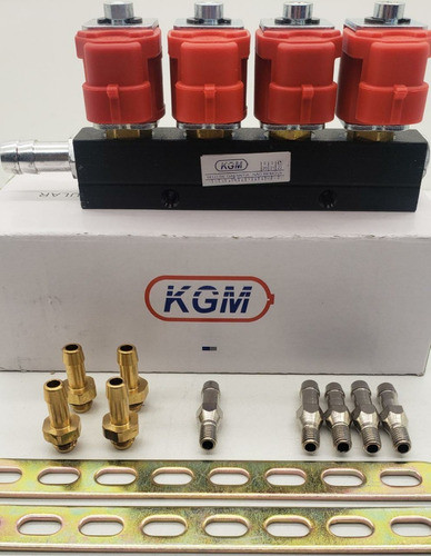 Flauta Injetores Kgm Gnv 3 Ou 4 Cils Original Com Garantia 1
