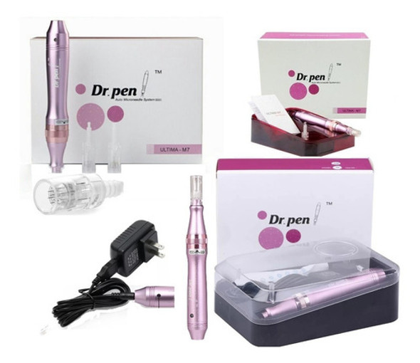 Caneta Dermapen Dr Pen  M7 Iuron Rosa Original+ 2 Cartucho 0