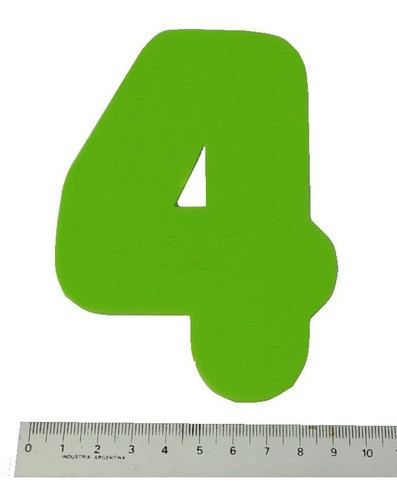 Números Gigantes Goma Eva 48u, Didactico Matematica Poiuyt 0