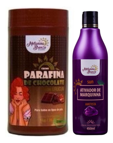 Parafina Chocotale + Ativador Ametista Melanina Bronze 450ml 0