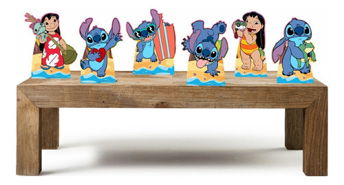 Festa Lilo Stitch Kit Com 6totens De Mesa 1