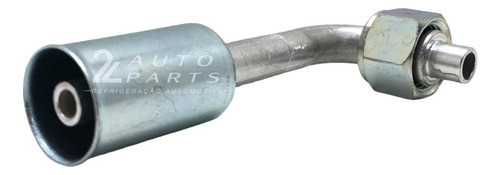 Conexao 90° 6mm Femea Oring Aluminio C/ Clip 1