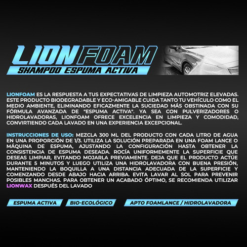 Lionfoam: Shampoo Espuma Actíva 1