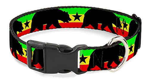 Collar De Perro Con Hebilla Y Clip De Plastico Cali Bear Sta 0
