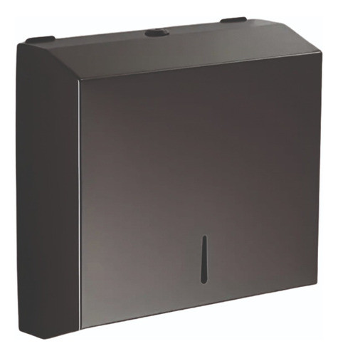 Dispensador Metalico Toallas De Papel Intercaladas Negro 0