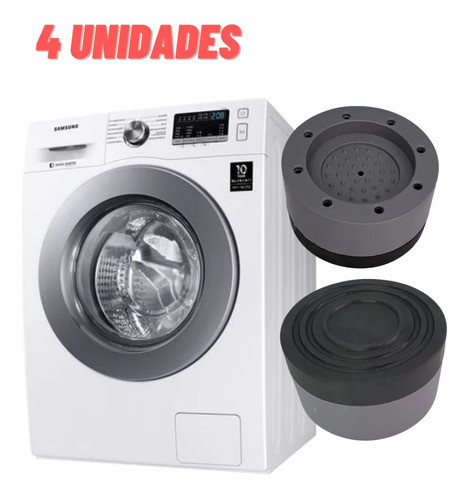 Pé Máquina Lavar Regulador Calço Anti Vibração Universal 4pc 1