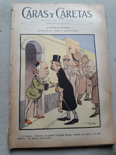 Revista Caras Y Caretas Nº 251 Año 1903 Muerte S S  Leon 13 0