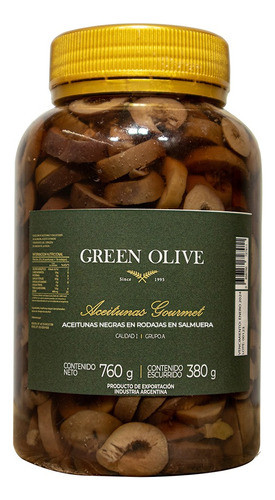 Aceitunas Negras Rodajas Nº0 Green Olive X 1/2k. 0