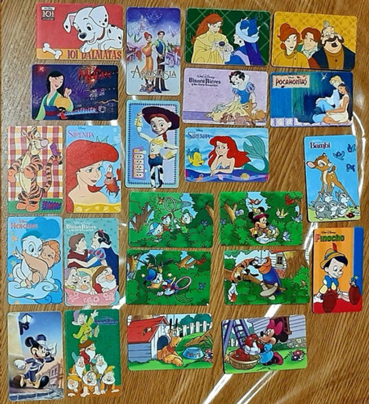 Tarjetas Telefónicas Temas Disney Usadas, Retiro En Persona 0