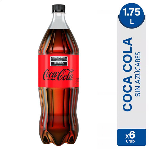 Coca Cola Sin Azucar Gaseosa Dietetica Pack X6 - 01mercado 0