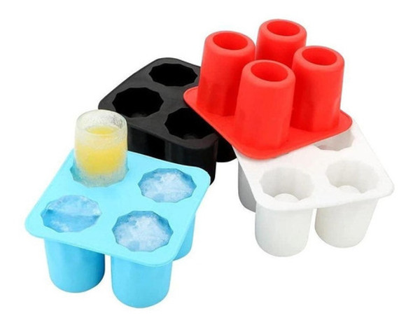 Forma Molde De Gelo Silicone Copo Drink Bebidas Ice Shot 1