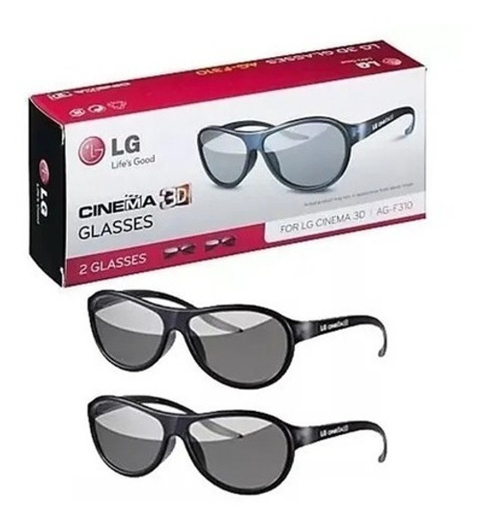 Lentes 3d LG Ag-f310 Pasivos Anteojos Pack X 2 Unidades Cine 0