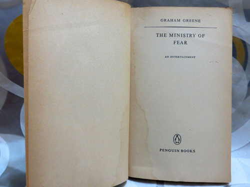 The Ministry Of Fear, Graham Greene En Ingles Penguin 1968 1