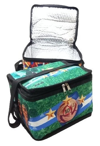 Lunchera Bolso Térmico Escolar 25x18x16 Argentina Cesped 1