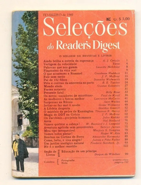 Revista Seleções Do Readers Digest - Feverero De 1949 0