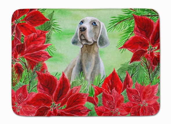 Caroline 's Treasures Weimaraner Poinsettias Alfombrilla 0