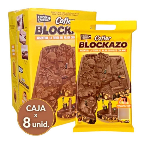 Chocolate Cofler Blockazo Caja X 8 Unidades X 1 Kg 0